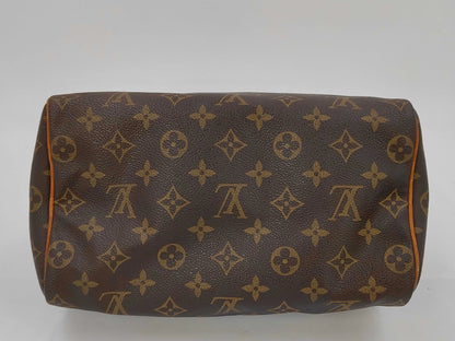 Louis Vuitton Speedy Monogram Canvas, Brown, Canvas, Handbag