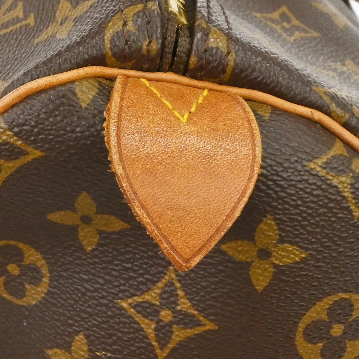 Louis Vuitton Keepall Monogram, Brown, Canvas, Travel Bag