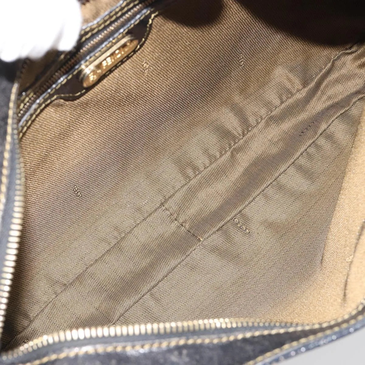 Fendi Chef Hobo Zucca Canvas, Brown, Canvas, Shoulder Bag
