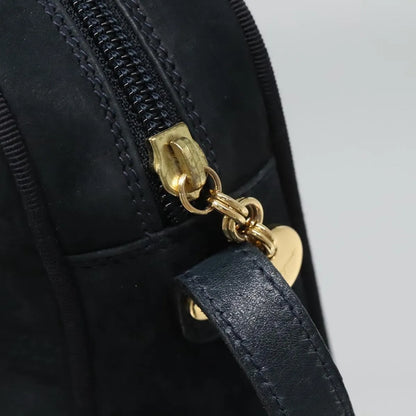 Salvatore Ferragamo Vara Bow camera Suede, Navy, Suede, Shoulder Bag
