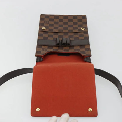 Louis Vuitton Portobello Messenger Damier, Brown, Canvas, Shoulder Bag