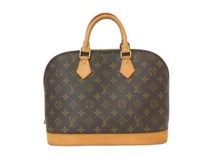 Louis Vuitton Alma Monogram, Brown, Canvas, Handbag