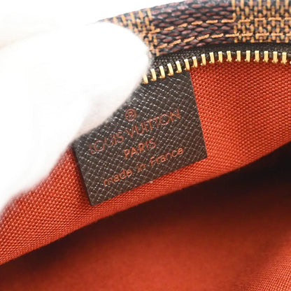 Louis Vuitton Trousse Make Up Damier, Brown, Canvas, Clutch