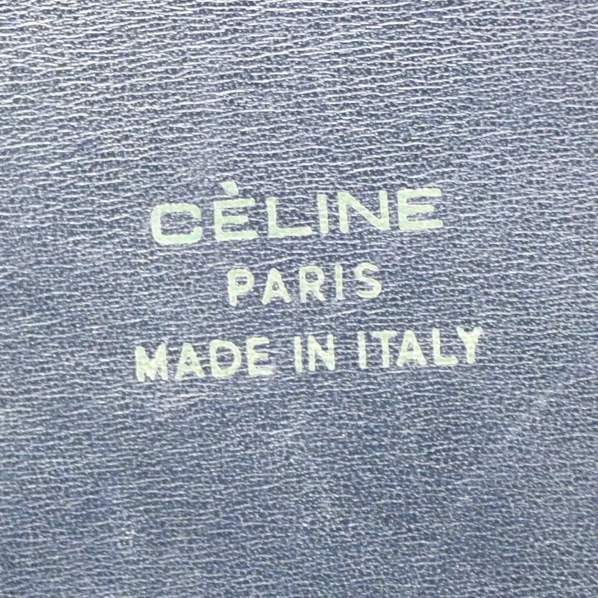 Celine Horse Carriage Canvas and Leather, Navy, Canvas, Shoulder Bag
