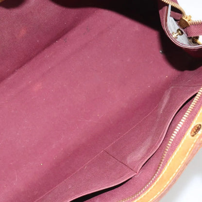 Louis Vuitton Brea Monogram Vernis, Burgundy, Patent Leather, Handbag