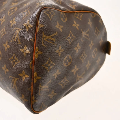 Louis Vuitton Speedy Monogram Canvas, Brown, Canvas, Handbag