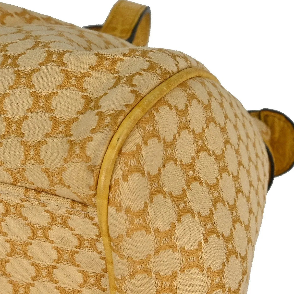 Celine Handbag Canvas, Yellow, Canvas, Handbag