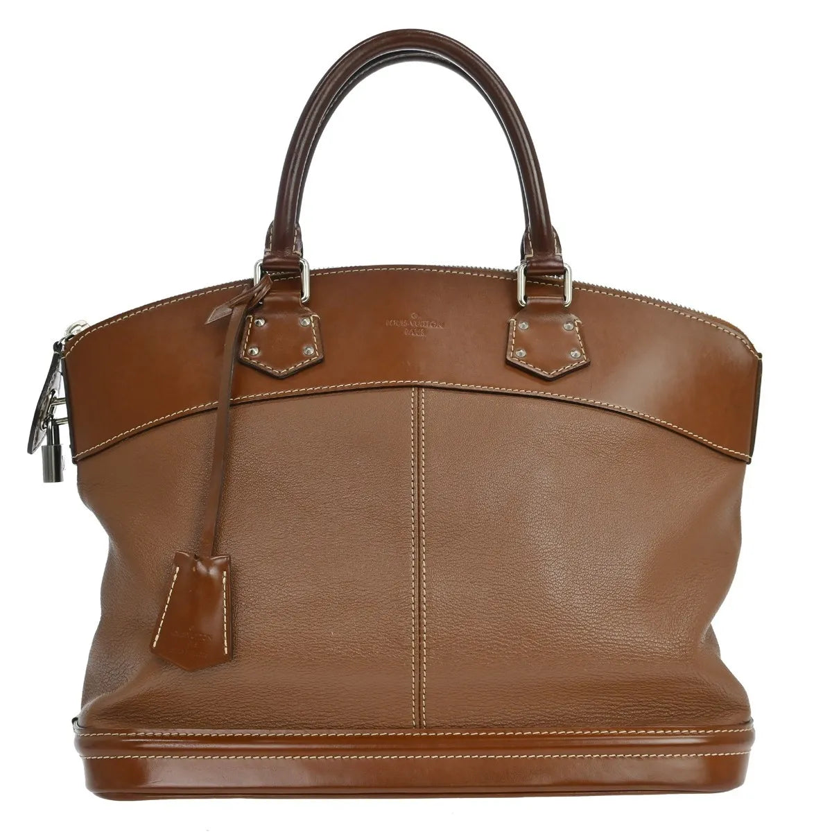 Louis Vuitton Suhali Lockit Leather, Brown, Leather, Handbag