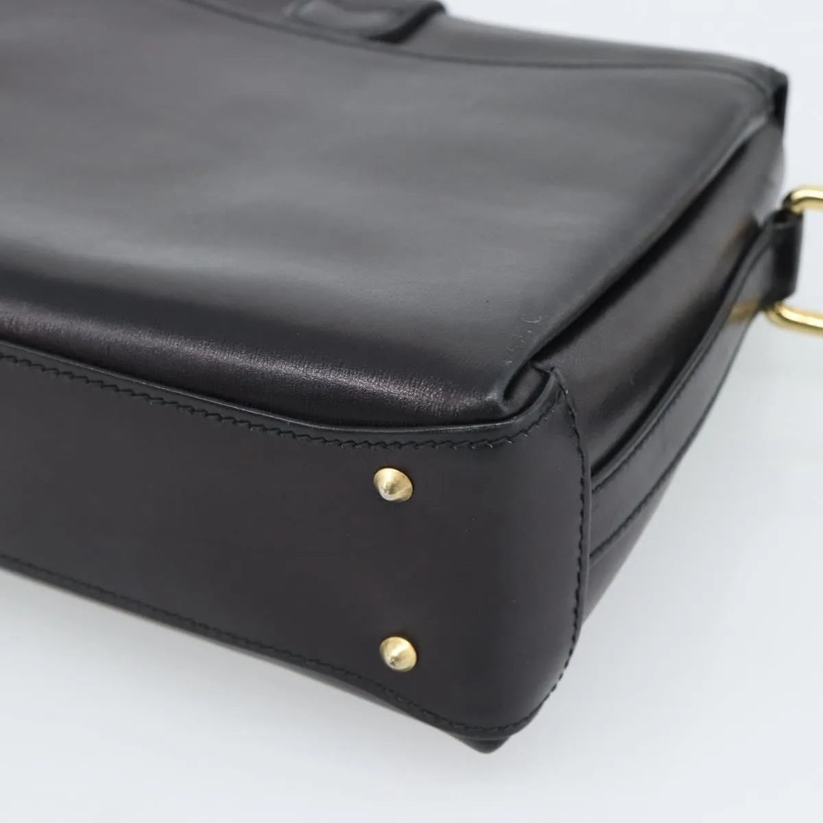 Gucci Vintage Leather, Black, Leather, Shoulder Bag