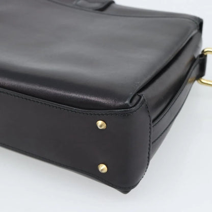 Gucci Vintage Leather, Black, Leather, Shoulder Bag
