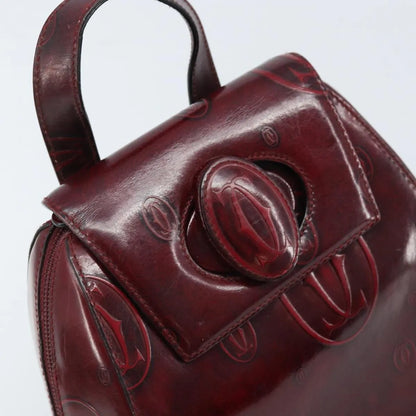 cartier Happy birthday Patent leather, Burgundy, Patent Leather, Backpack