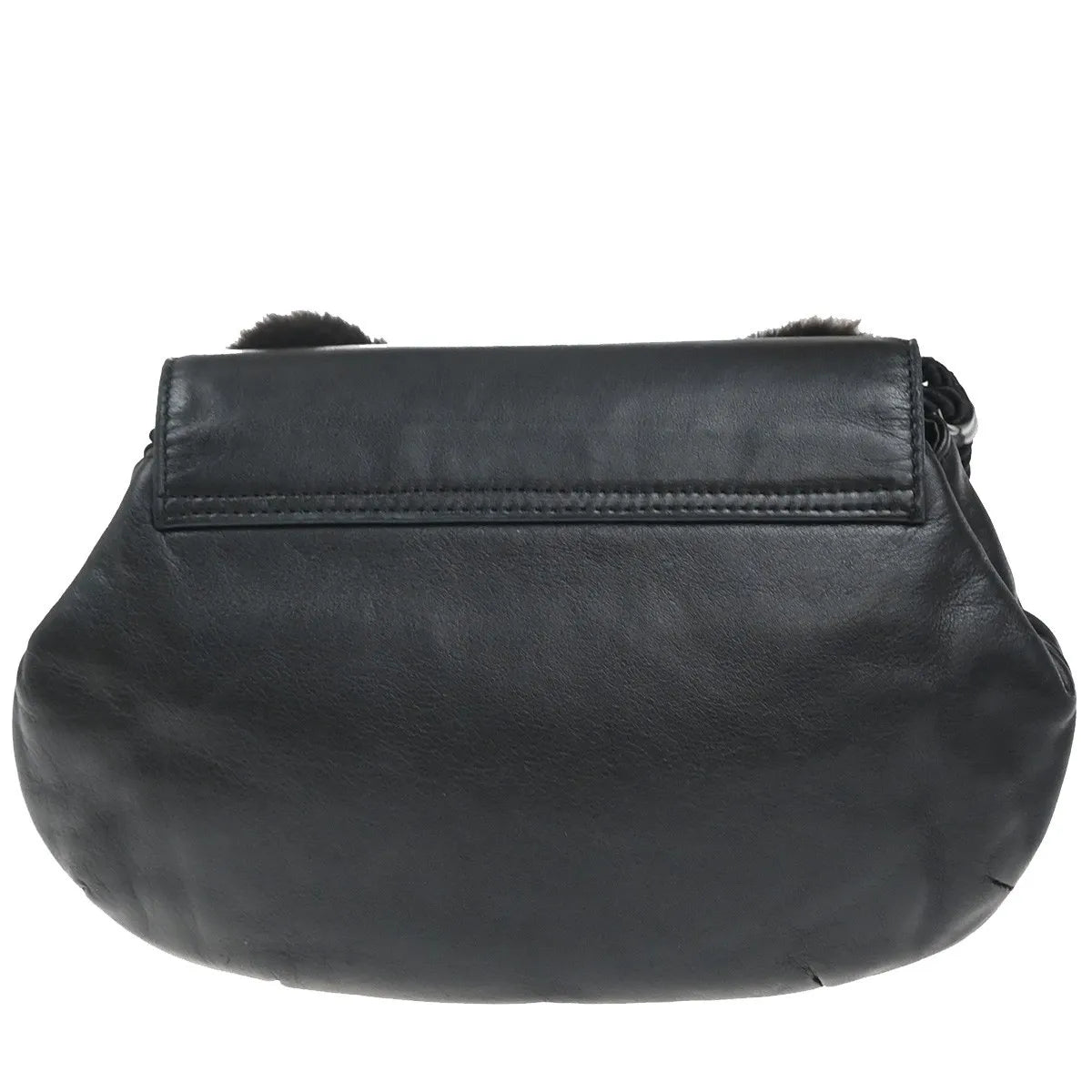 Fendi Vintage shoulderbag Leather, Black, Leather, Shoulder Bag