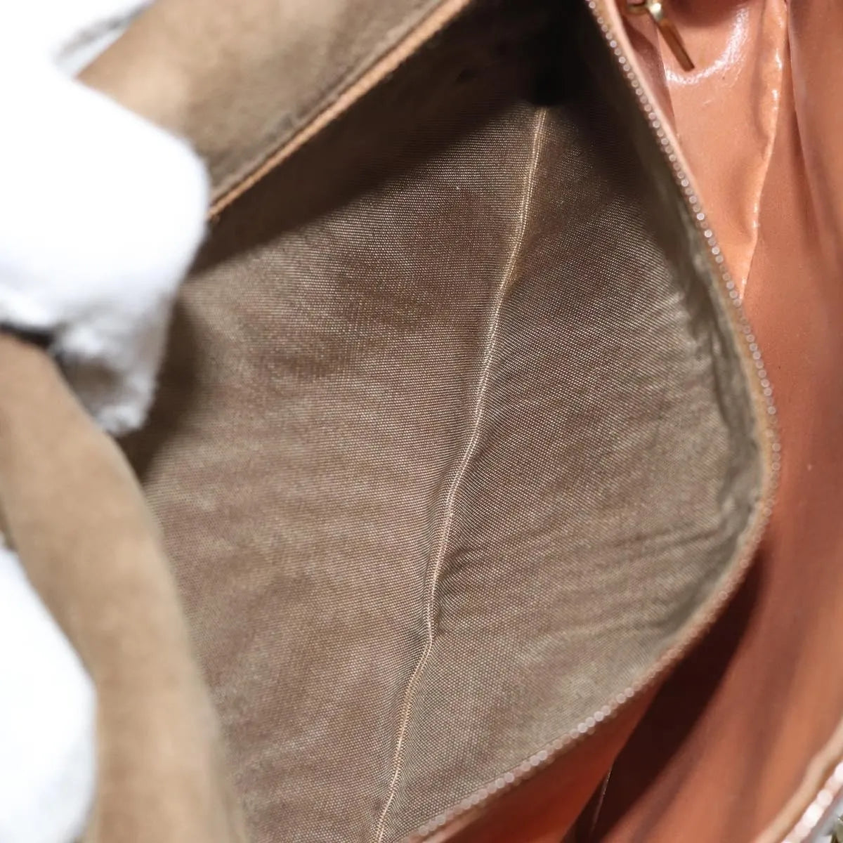 Bally Vintage Chain Quilted Patent leather, Brown, Patent Leather, Shoulder Bag