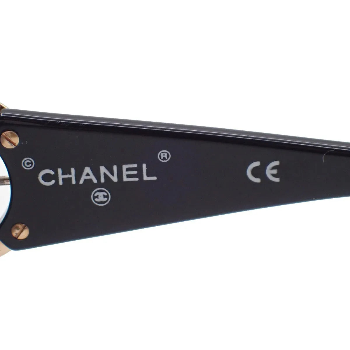 Chanel Logo CC Plastic, Black, Plastic, Sunglasses
