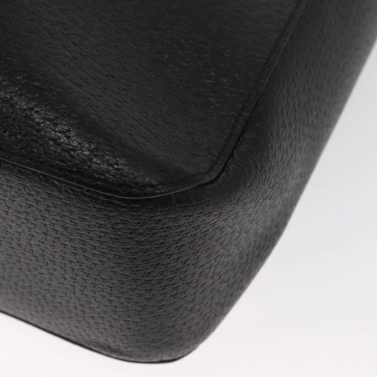 Gucci Vintage Bamboo Handle Tote Leather, Black, Leather, Tote Bag