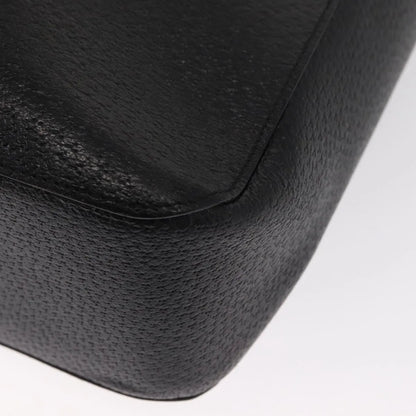 Gucci Vintage Bamboo Handle Tote Leather, Black, Leather, Tote Bag