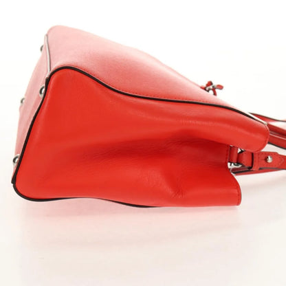 Fendi 2Jours Leather, Red, Leather, Tote Bag