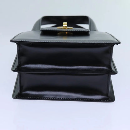Bvlgari Handbag Leather, Black, Leather, Handbag