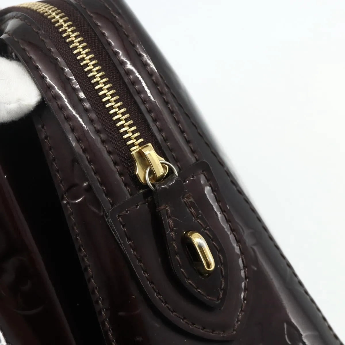 Louis Vuitton Melrose Avenue Monogram Vernis, Burgundy, Patent Leather, Handbag