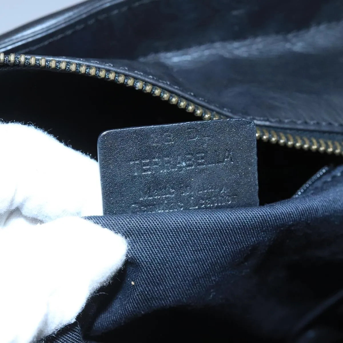 Bally Vintage Leather, Black, Leather, Tote Bag