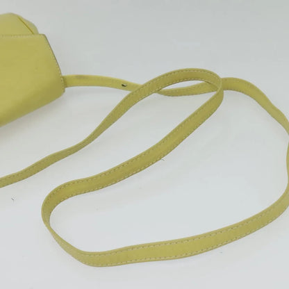 Celine Vintage Leather, Yellow, Leather, Shoulder Bag