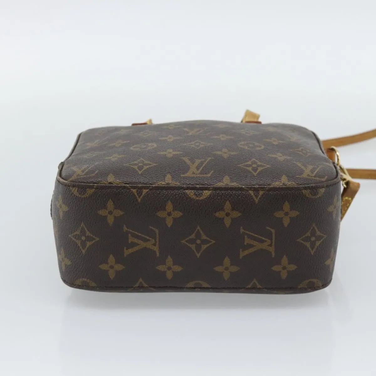 Louis Vuitton Spontini Monogram Canvas, Brown, Canvas, Handbag