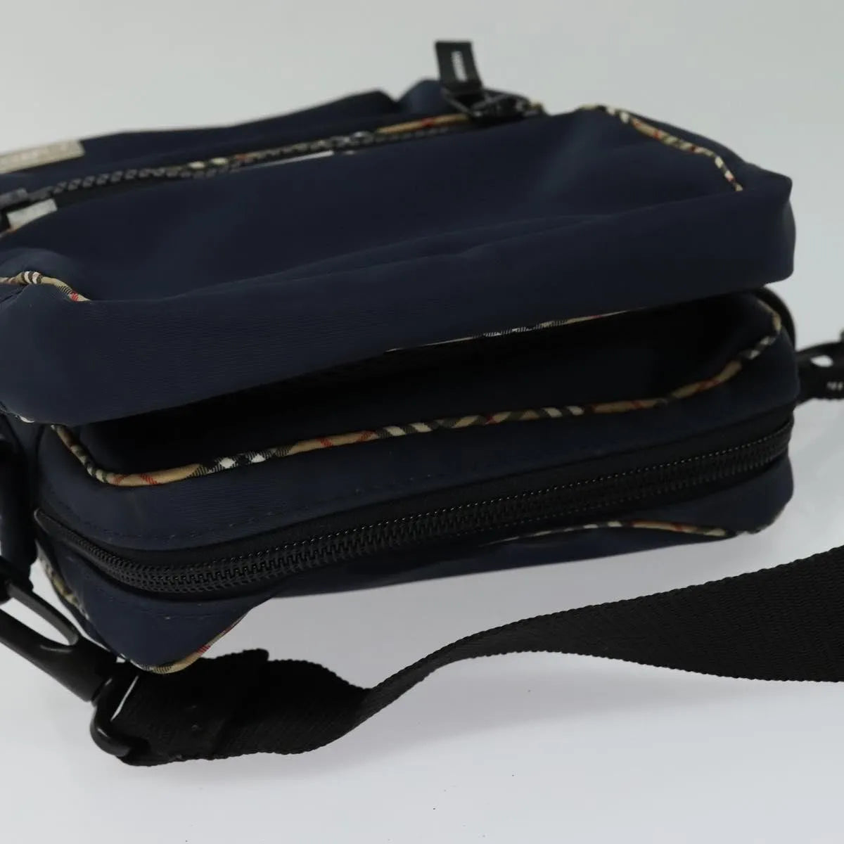 Burberry Vintage Nylon, Navy, Nylon, Shoulder Bag