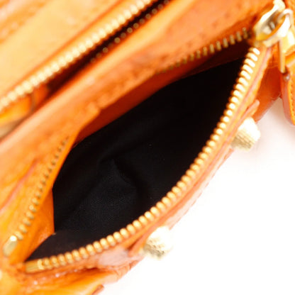 Balenciaga City Classic Studs Leather, Orange, Calfskin, Handbag