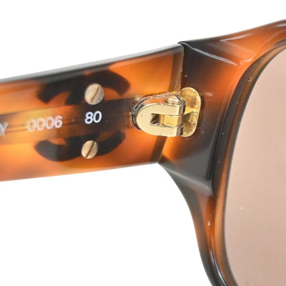 Chanel Logo CC Plastic, Brown, Plastic, Sunglasses