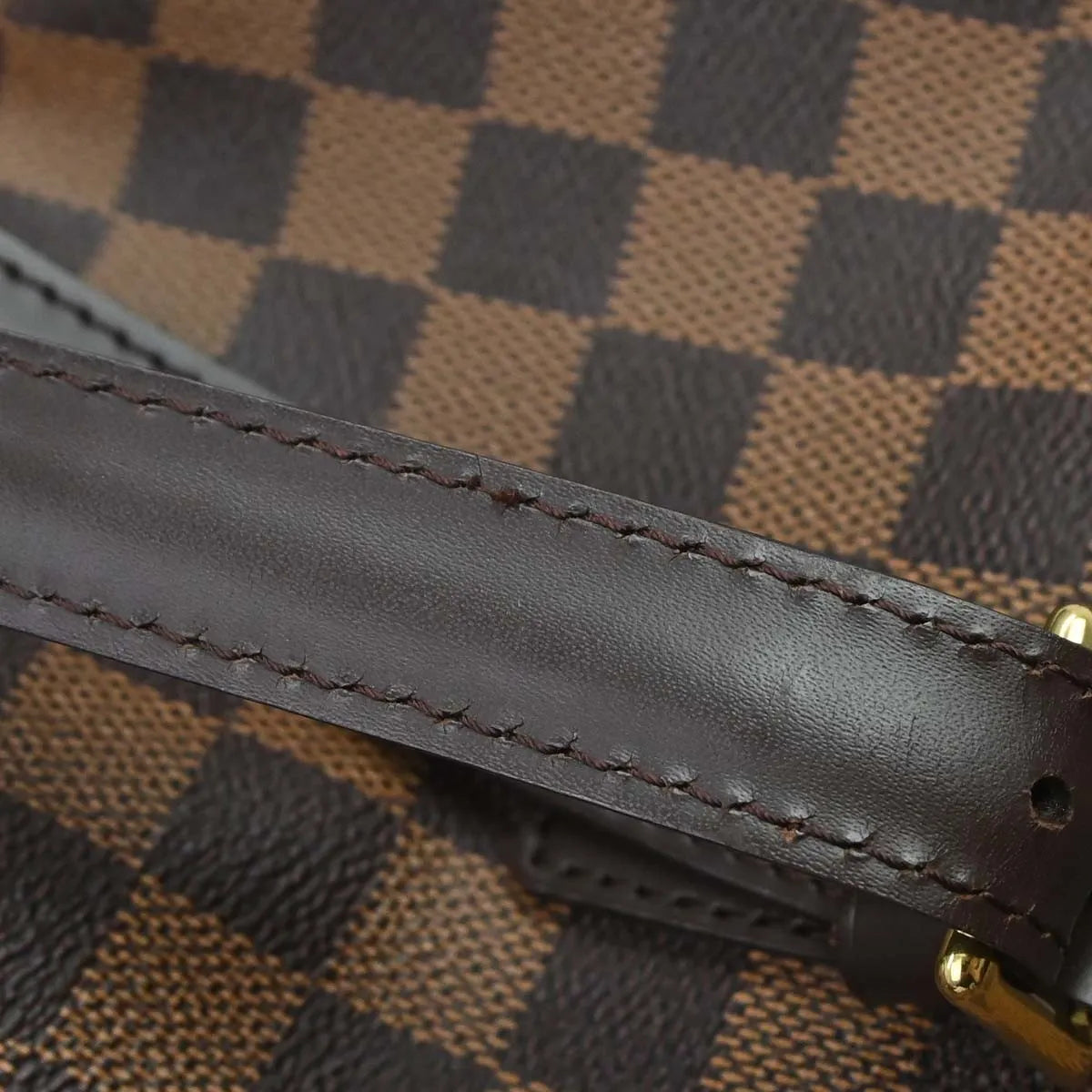 Louis Vuitton Chelsea Damier, Brown, Canvas, Tote Bag