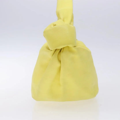 Bottega Veneta Double Knot Hobo Leather, Yellow, Leather, Handbag