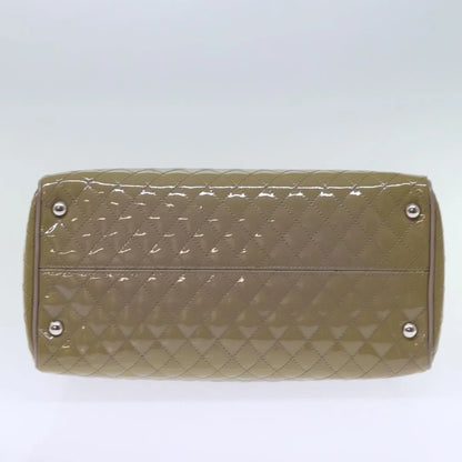 Salvatore Ferragamo Vala Patent leather, Beige, Patent Leather, Handbag