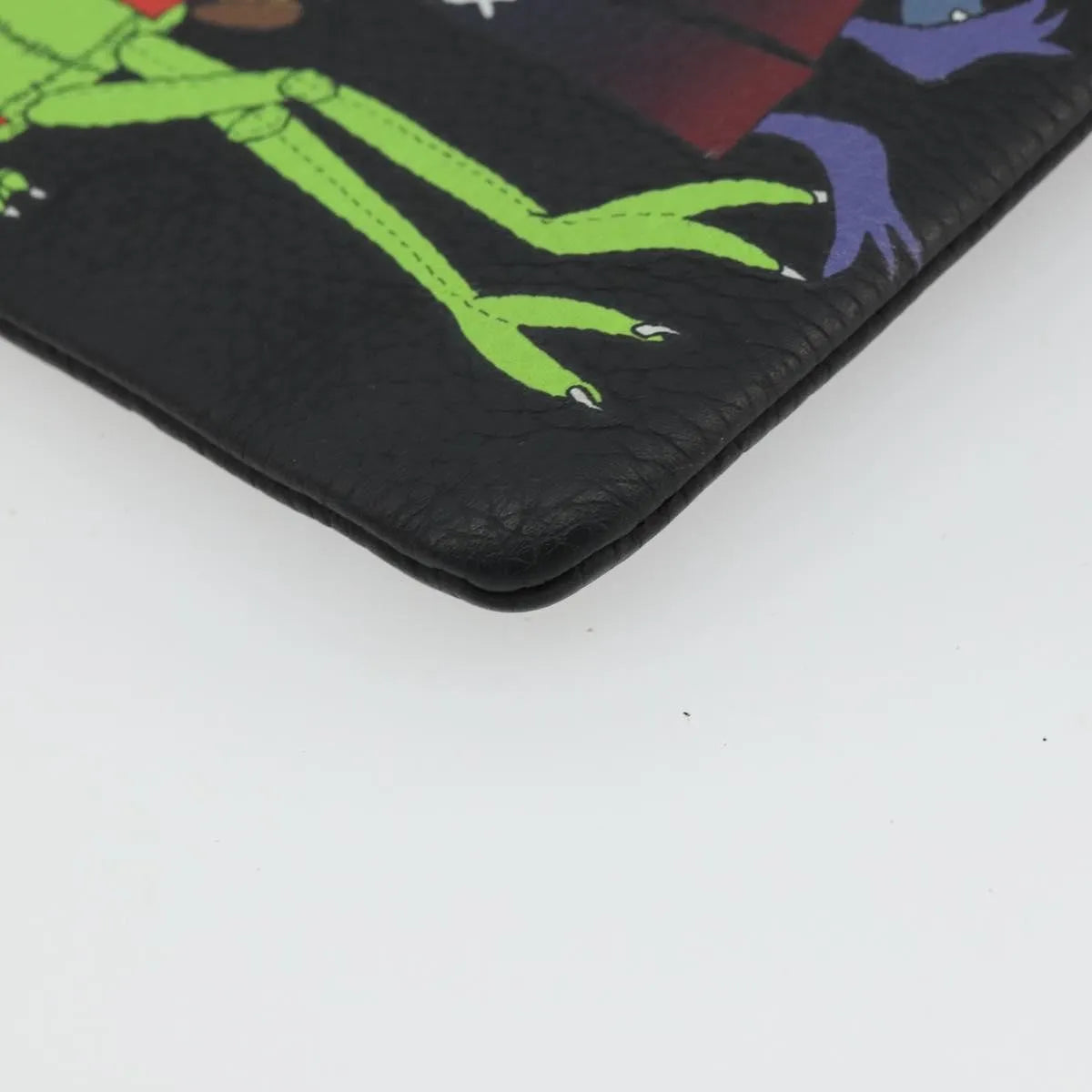 Louis Vuitton LV Friends A4 Printed Monogram Taurillon Leather, Black, Canvas, Clutch