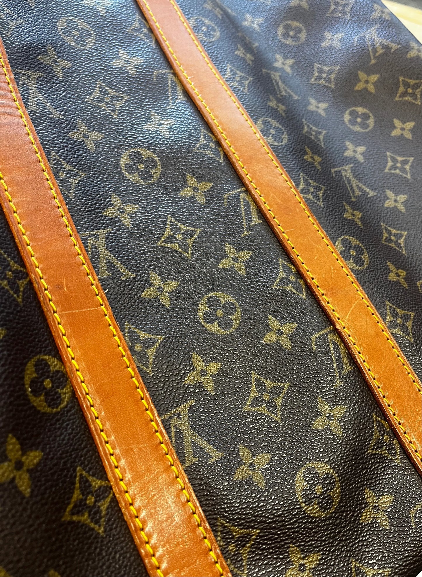 Louis Vuitton Keepall Monogram Canvas, Brown, Canvas, Travel Bag