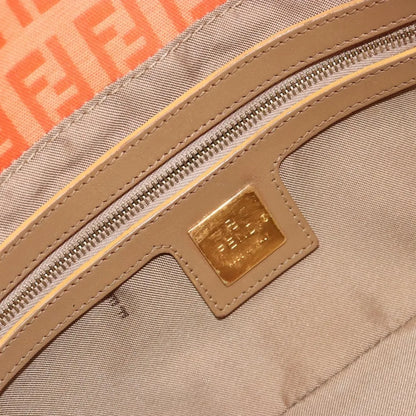 Fendi Zucchino Canvas Mamma Baguette canvas, Orange, Canvas, Shoulder Bag