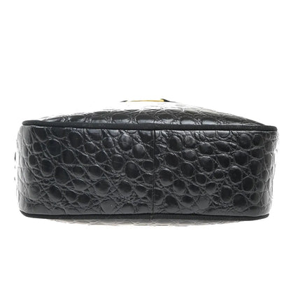 Salvatore Ferragamo Vara Leather, Black, Leather, Shoulder Bag