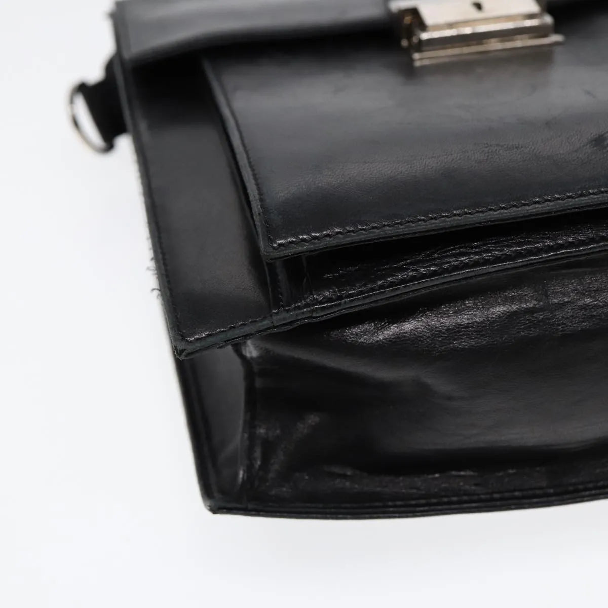 Fendi Vintage Leather, Black, Leather, Handbag