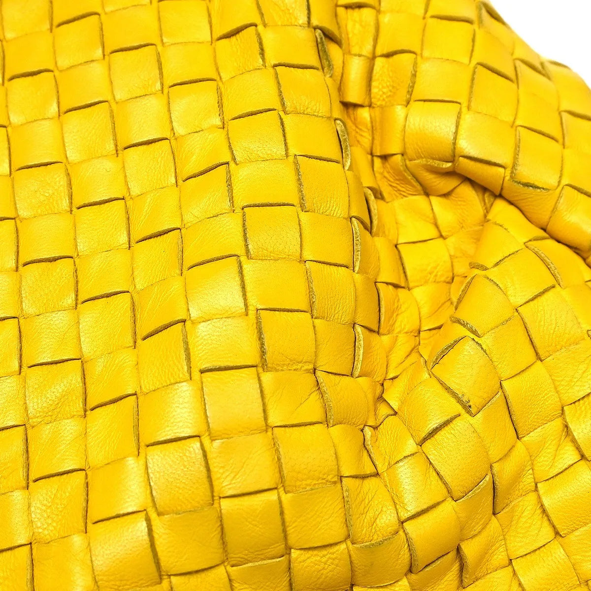 Bottega Veneta Belly Hobo Intrecciato Nappa, Yellow, Leather, Handbag