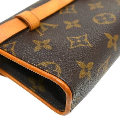 Louis Vuitton Florentine Canvas, Brown, Canvas, Clutch
