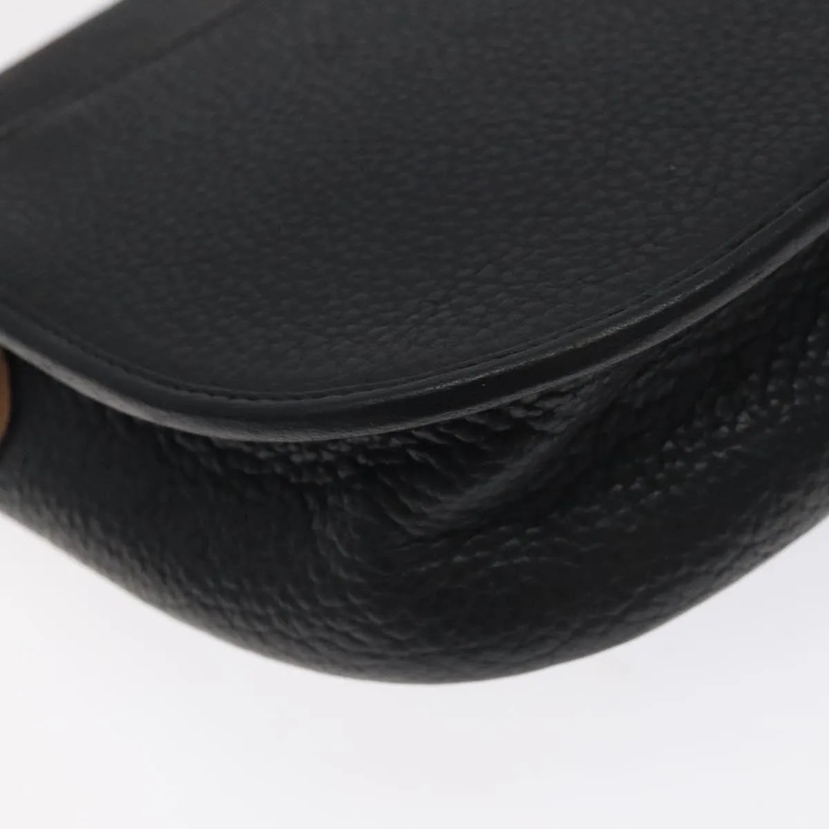 Christian Dior Vintage CD Flap Leather, Black, Leather, Shoulder Bag