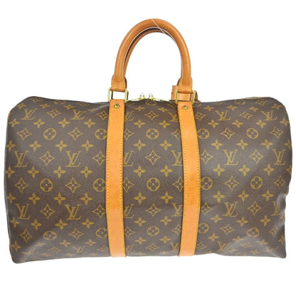 Louis Vuitton Keepall Monogram Canvas, Brown, Canvas, Travel Bag
