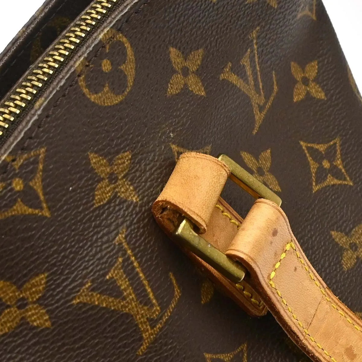 Louis Vuitton Cabas Mezzo Monogram Canvas, Brown, Canvas, Tote Bag