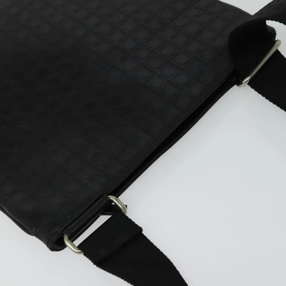 Salvatore Ferragamo Vintage Leather, Black, Leather, Shoulder Bag