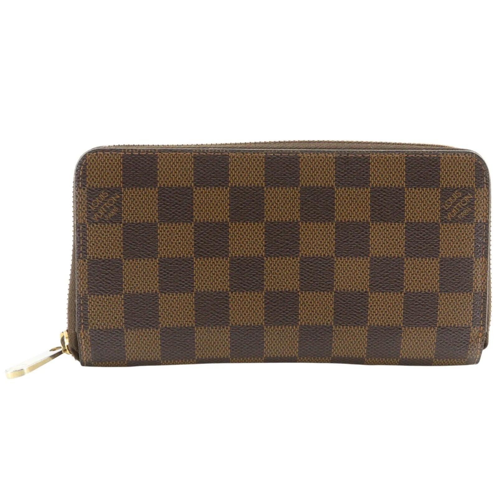 Louis Vuitton Zippy Organizer Damier Graphite, Brown, Canvas, Wallet
