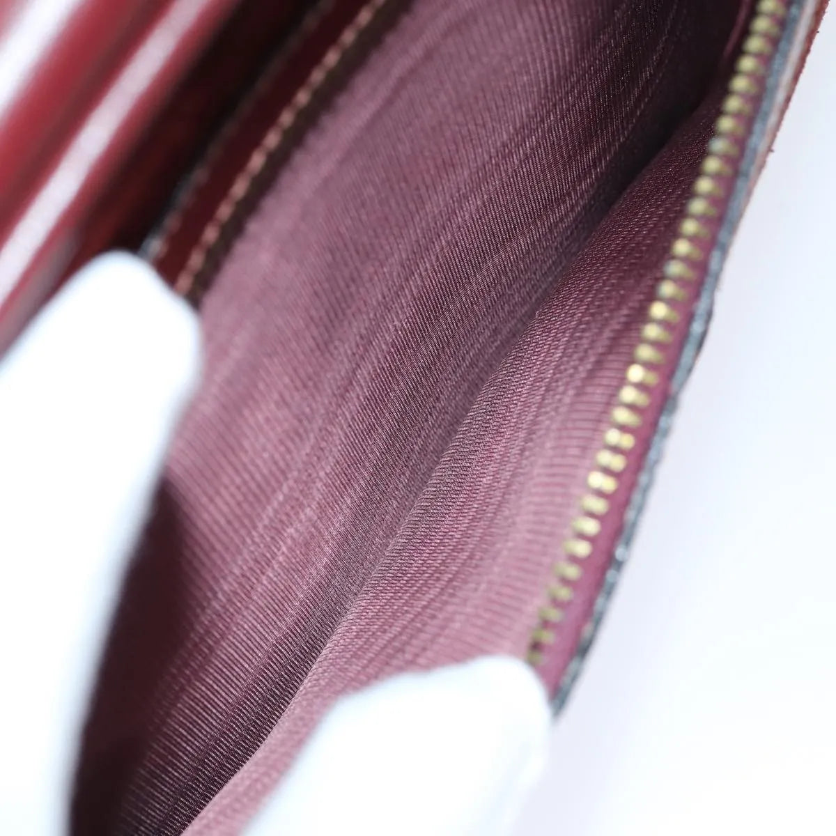 cartier Vintage must de Cartier Suede, Burgundy, Suede, Shoulder Bag