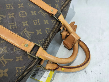 Louis Vuitton Keepall Monogram Canvas, Beige, Canvas, Travel Bag