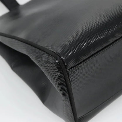 Salvatore Ferragamo Vintage Vara Bow Tote Lizard Embossed Leather, Black, Leather, Tote Bag