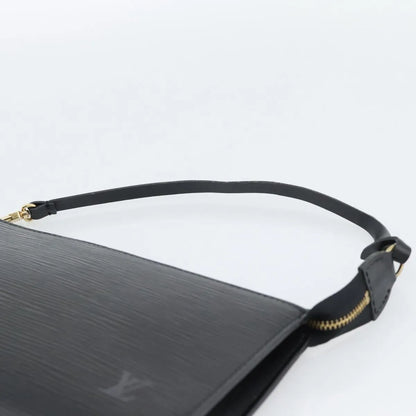 Louis Vuitton Pochette Accessoires Epi, Black, Leather, Clutch