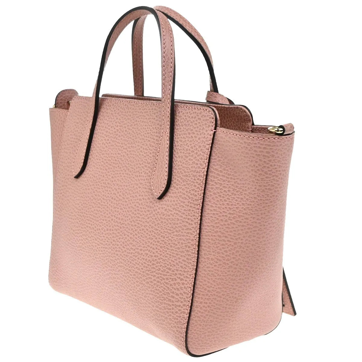Gucci Swing Pebbled Leather, Pink, Leather, Handbag