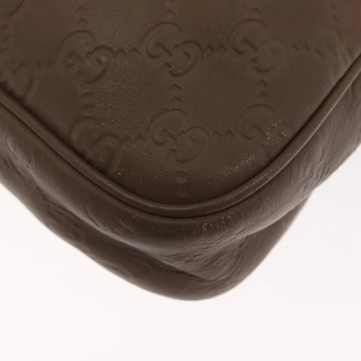 Gucci Convertible Briefcase Leather, Brown, Leather, Briefcase